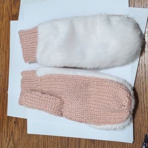 Summer & Rose Faux Fur Mittens